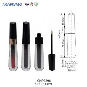 Eco Friendly Empty Lip Gloss Tube Lip <b>Matte</b> Bottle 9ml Irregular Lipgloss Tubes Wholesale - Product Image 2