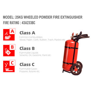 Carrinho/tipo rodas pó/extintor de incêndios com espuma de água/co2, 25kg, 35kg, 50kg, 70kg, 100kg - Product Image 3