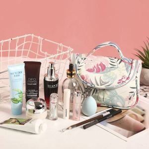 Sac de toilette de voyage imprimé tendance, grande capacité, pochette de maquillage portable avec poignée - Product Image 2