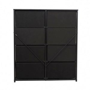 Modern Living Room Fabric <b>Cabinet</b> With Freestanding Durable Stainless Steel MDF Panel Pine - Product Image 5
