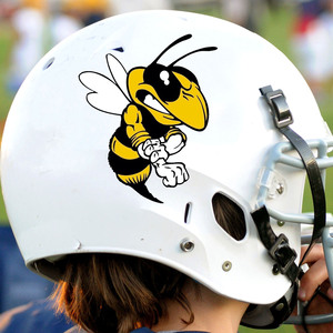 Autocollants de football personnalisés Transfert de vinyle <span class=keywords><strong>personnalisé</strong></span> Autocollants pour <span class=keywords><strong>casque</strong></span> de <span class=keywords><strong>moto</strong></span> Marque XYRACING Qualité supérieure Encre UV - Product Image 5
