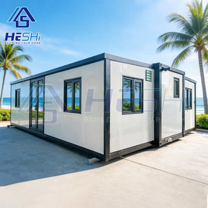 Casa Contenedor Prefabricada Expandible de 40 y 20 Pies, Lista para Usar, con 1, 2, 3, 4 o 5 Dormitorios, Jardín, Cocina, Casa Modular tipo Cabaña - Product Image 2