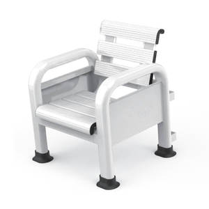 เก้าอี้พักผ่อนอลูมิเนียมสำหรับสนามกีฬากลางแจ้ง บาสเกตบอล ฟุตบอล เทนนิส เก้าอี้สนามกีฬาสำหรับนักกีฬา มีพนักพิงเดี่ยว - Product Image 1