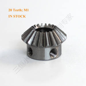 Standard Gleason 8mm Trou Laiton Petite Mitre Droite Engrenages Coniques avec 45 Degrés 1M 20 Dents - Product Image 5