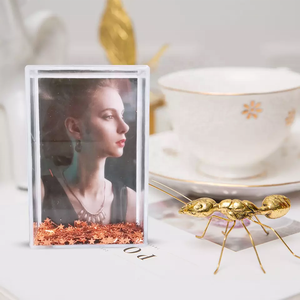 Cadre photo en plastique de haute qualité de 3 pouces pour <span class=keywords><strong>Instax</strong></span>, avec sublimation, paillettes liquides flottantes, respectueux de l'environnement, sérigraphie - Product Image 1