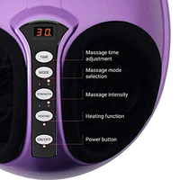 Masseur électrique pour les pieds avec 5 modes de massage, chaleur et vibration, certifié CE ROHS FCC