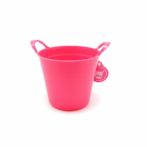 Mini panier de rangement polyvalent rond rose - Product Image 1