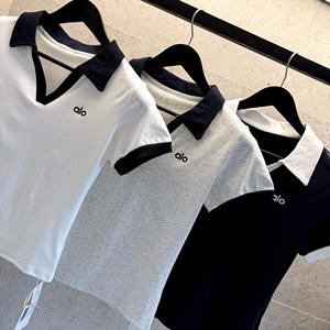 Camiseta de <span class=keywords><strong>Polo</strong></span> para <span class=keywords><strong>Mujer</strong></span> AL0, Estilo Coreano, Personalizable, de Algodón, para <span class=keywords><strong>Golf</strong></span> y Bádminton - Product Image 5
