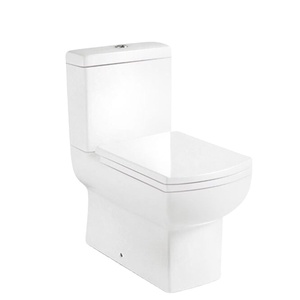 Phòng Tắm Gốm Vuông WC Kép Xả Nước Rửa Sạch Hai Mảnh Nhà Vệ Sinh Commode - Product Image 1