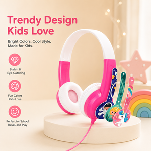 Casque Bluetooth pour enfants, suppression active du bruit, casque stéréo sans fil, son HiFi, sans BPA, pour la musique - Product Image 2