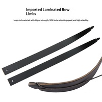 Arc recurvé américain pour droitier, 60 pouces, 16,5 lb de force de traction, flèches incluses, pour le tir à l'arc sportif, la chasse, la pratique sur cible, en extérieur