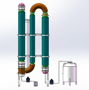 Nouvelle Arrivée ODM Solution Clé en Main V3.0 Évaporateur à Film Descendant 350L/h en Acier Inoxydable 304 Conforme ASME Alimenté au Gaz Naturel - Product Image 3