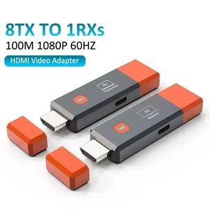 Émetteur-récepteur sans fil 8 Tx vers 1Rx 50M - Adaptateur d'affichage Plug & Play pour caméra, PC, ordinateur portable, <span class=keywords><strong>TV</strong></span> - Product Image 1