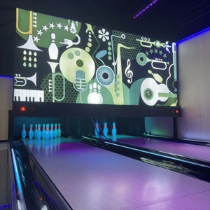 Máquina de Bolos <span class=keywords><strong>Mini</strong></span> Negra Xushida de Último Diseño, Construcción de Acero Duradera, <span class=keywords><strong>Precio</strong></span> Razonable, Bolos Sintéticos con Cuerda Estándar - Product Image 4