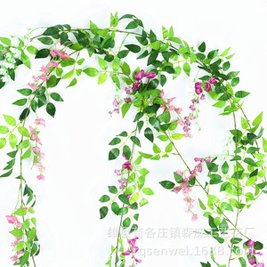 Fleurs artificielles de glycine en soie, guirlandes suspendues pour la décoration intérieure de la maison - Product Image 5