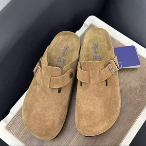 Sandalias <span class=keywords><strong>Birkenstock</strong></span> de Alta Calidad para Exteriores, Planas, Tipo Mule, de Cuero Genuino, Ligeras, para <span class=keywords><strong>Hombre</strong></span> y Mujer, para Todas las Temporadas - Product Image 3