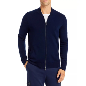 <span class=keywords><strong>Cardigan</strong></span> in Cashmere da uomo con cerniera piena in maglia invernale color <span class=keywords><strong>cammello</strong></span> chiaro su misura - Product Image 1