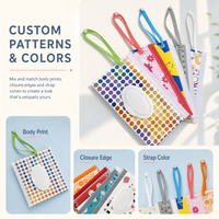 Sacs de lingettes humides en plastique vides et rechargeables personnalisés d'usine UIOWIO, pochettes pour lingettes humides pour bébé, étuis de voyage en EVA pour lingettes humides
