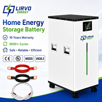 Batterie de stockage d'énergie domestique verticale LIRVO 51,2 V, pack de batteries LiFePO4 48 V 300 Ah 314 Ah avec BMS pour le stockage d'énergie domestique