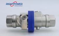 Couplage de vanne à double interverrouillage à débit total RIGHTPOWER - Nouveau matériau SS304 - Pression 12 bars - Garantie 1 an - Remplace Eaton FD83