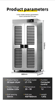 Ltpk LT-176 Commercieel Voedsel Rundvlees Droger Gedroogde Mango Droog Fruit 28 Trays Jerky Uitdrogen Groente Fruit Dehydrator Machine
