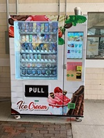 Distributeur automatique de yaourt glacé et de crème glacée 24h/24, plusieurs saveurs, paiement intelligent, service rapide en 40 secondes, kiosque en libre-service