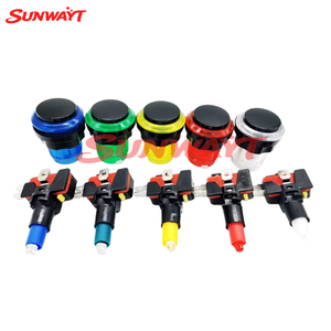 Kit de Botones de Repuesto para Máquinas de Juegos Arcade que Funcionan con Monedas, Botón de Presión con Tapa Negra, Iluminación LED, Interruptor Miro - Product Image 4