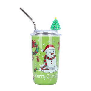 Vasos Personalizados de 460 ml, Doble Pared, Acero Inoxidable 304, Aislamiento al Vacío, Lindos Vasos Infantiles para Regalo de Fiesta, con Pajita, Libres de BPA, Antiderrames - Product Image 5