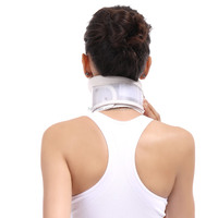 Collier cervical rigide HKJD, attelle de cou en plastique réglable avec support pour le menton, orthopédique pour l'alignement et la stabilité, unisexe S/M/L/XL