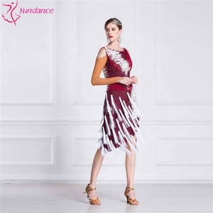 Robe de danse latine en gros L-18280, robe de danse latine sexy pour adultes, robes de danse latine américaine - Product Image 2