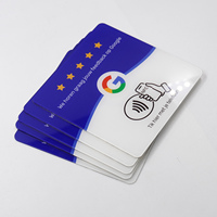 Plaque en acrylique personnalisée NFC pour avis sur les réseaux sociaux, carte de menu, avis Google, carte NFC tactile en acrylique (pour restaurants)