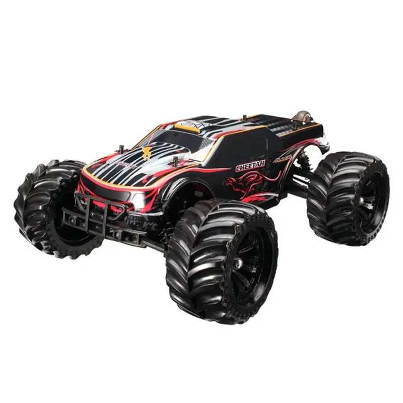 JLB Racing Cheetah 21101 Rc Car 1/10 4WD Remote Control Car Truck RTR 80km/h with 120A ESC 3670 2500KV Brushless Waterproof Mote