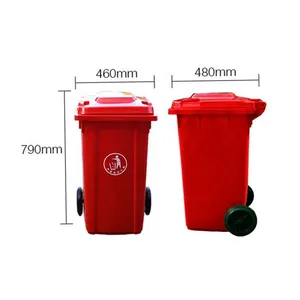 240L 120L 100L Outdoor Eco-Friendly Feature Plastic Dustbin Plastic Trash Can