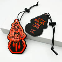 Porte-clés réflecteur personnalisé avec logo, lumière réfléchie intense, PVC coloré, réflecteur de sécurité en vinyle souple