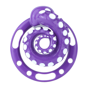 Jaula de castidad masculina de resina ANOSX con 4 anillos para pene y bloqueo, juguete sexual para adultos. - Product Image 1