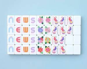 Entrega Rápida, Fichas de Mahjong Americanas Minimalistas Hechas a Mano, Juego de Mahjong Acrílico para Viajes, Vacaciones y Fiestas - Product Image 5