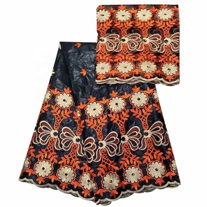 H & D tessuto stile moda africano Bazin ricamo Bazin tessuto pizzo Bazin - Product Image 2