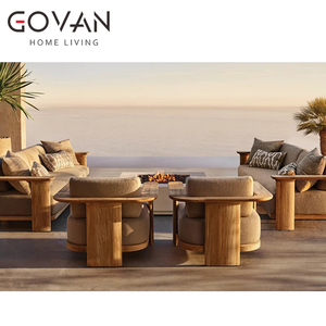 Sofá seccional en forma de U al aire libre para villas de jardín al aire libre de hoteles de alta gama - Product Image 3