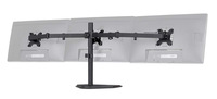 Support de moniteur d'ordinateur à trois écrans avec levage de bras à double section et rotation universelle Nouveau support de bureau