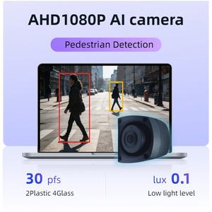 Système <span class=keywords><strong>de</strong></span> surveillance <span class=keywords><strong>de</strong></span> sécurité routière AI BSD avec caméra 1080P et vision nocturne, détection <span class=keywords><strong>de</strong></span> piétons pour bus et camions - Product Image 3