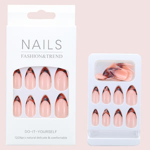 Gran oferta 2023, prensa falsa en las uñas, atractivas uñas artificiales UV desnudas <span class=keywords><strong>para</strong></span> juegos de maquillaje, pegatinas con <span class=keywords><strong>Kit</strong></span> de pegamento - Product Image 6