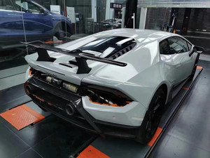 สปอยเลอร์หลังคาร์บอนฟอร์จแบบ P-Style สภาพใหม่ ชุดแต่งตัวถังรถยนต์สำหรับ Lamborghini Huracan LP580 LP610 - Product Image 5