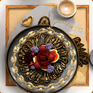 Pulsera de Cadena de Granos de Café de Acero Inoxidable Minimalista y Moderna, Chapada en Oro de 18K, de 4*6 mm, para Regalos de Boda, Aniversario, Día de San Valentín - Product Image 3