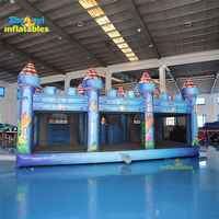 Château gonflable commercial de gros pour parc aquatique, toboggan gonflable, combo toboggan gonflable
