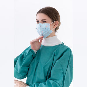 Masker Wajah 3 lapis tanpa tenunan 2024 model terlaris Masker wajah biru <span class=keywords><strong>Earloop</strong></span> bedah Masker sekali pakai - Product Image 6