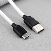 Kabel Mini XLR USB ke Type-C Berbahan Nilon Terjalin dengan Kabel Paracord, Mendukung Pengisian Cepat 3A untuk Keyboard Mekanik