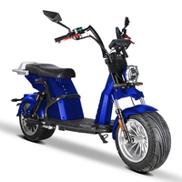 Scooter électrique puissant 2000W 60V avec moteur sans balais, capacité de charge de 200 kg, pneus larges de 12 pouces, Halley Citycoco pour adultes