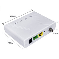 Modem Serat Optik Gigabit Port Tunggal XPON ONU/ONT 1GE+TV Kompatibel dengan EPON/GPON-OLT untuk FTTH AOPTKE AP-312GDR Wi-Fi