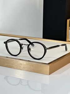 Lunettes de vue vintage de haute qualité pour femmes, monture ronde petite, style punk pour hommes, en métal, anti-lumière bleue, verres plats - Product Image 5