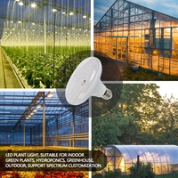 Lámpara Led para plantas de interior, luz roja IR SMD 2835, luz de cultivo E27